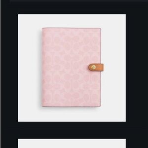 Coach powder pink notebook and pencil case
